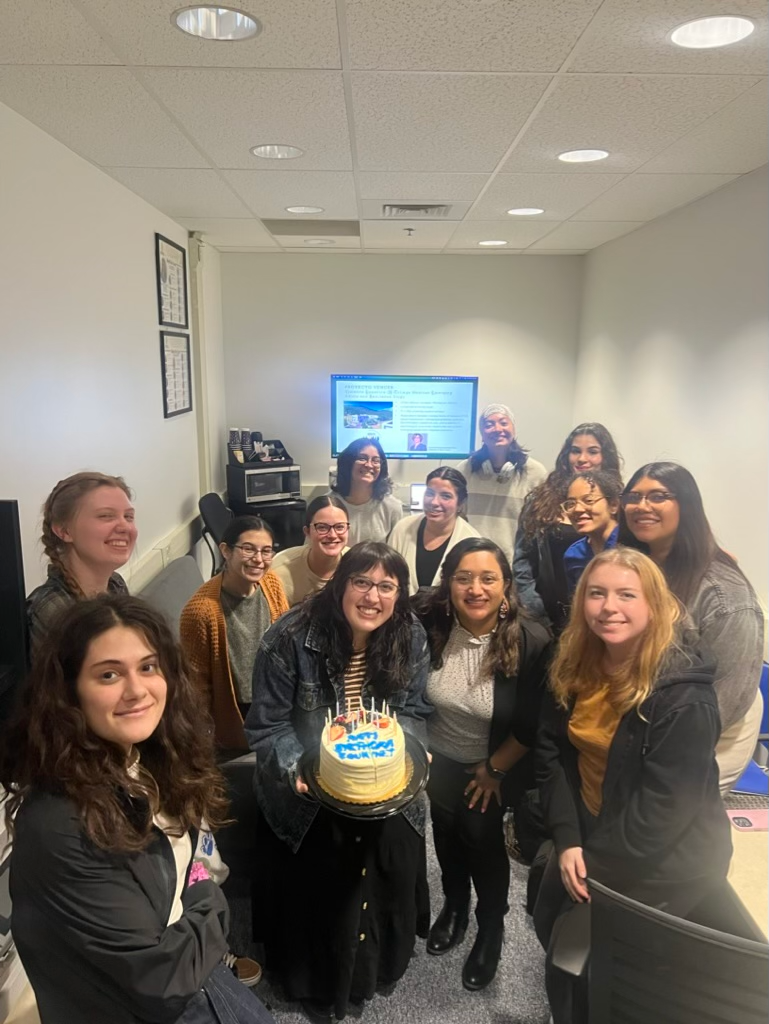 Dr. Medrano with lab team