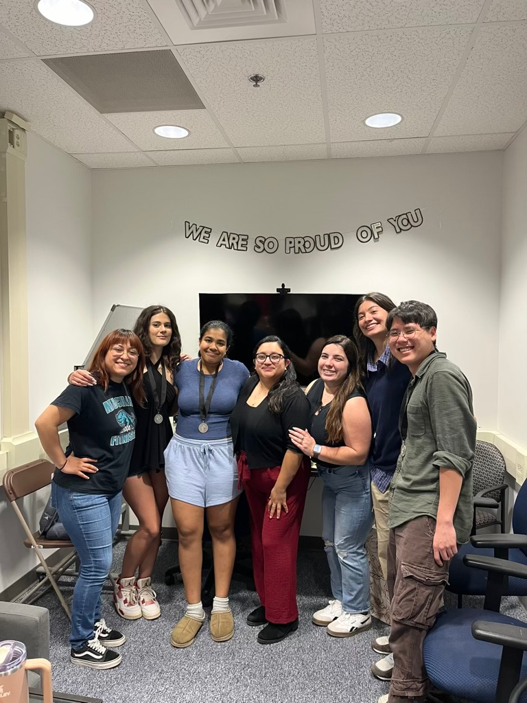 Dr. Medrano with lab team