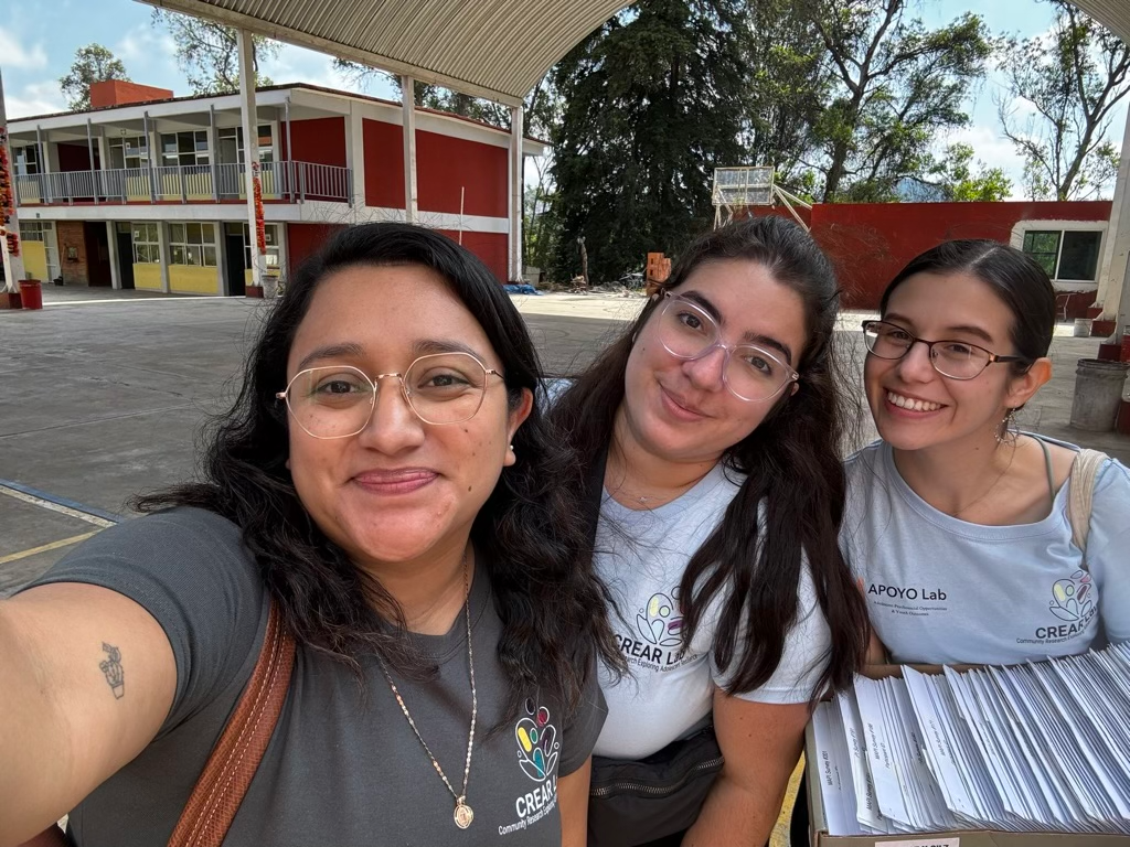 Dr. Medrano with lab team