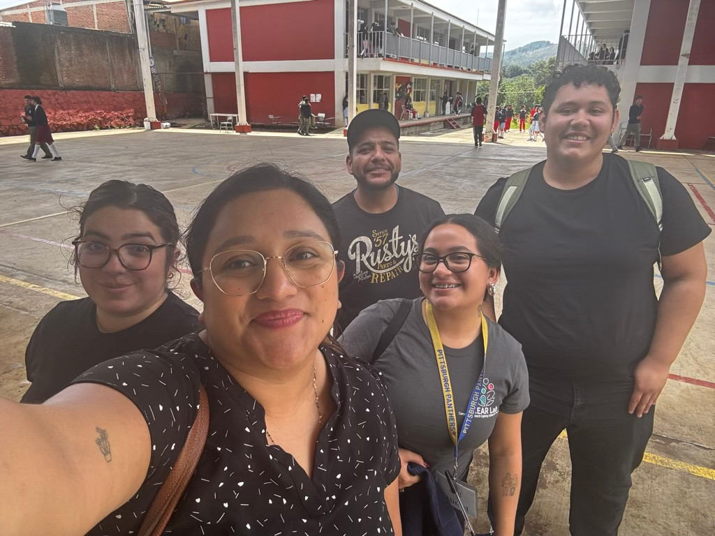 Dr. Medrano with lab team